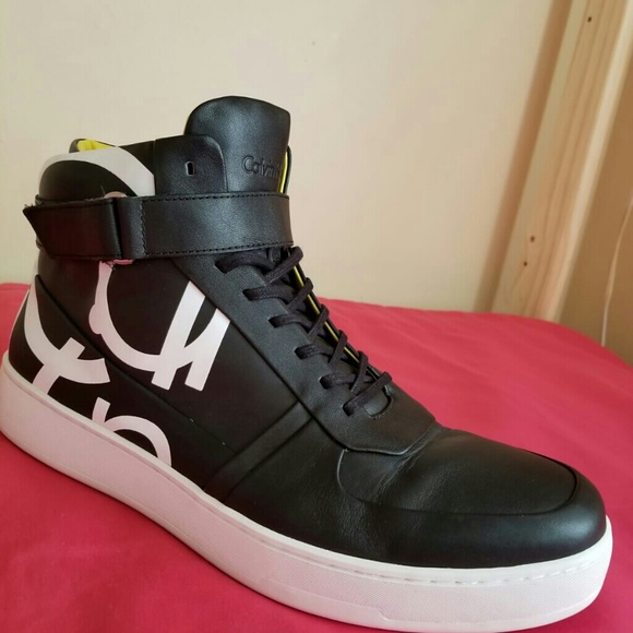 Calvin Klein Other - Men Calvin Klein Leather Designer Hightop Size 11